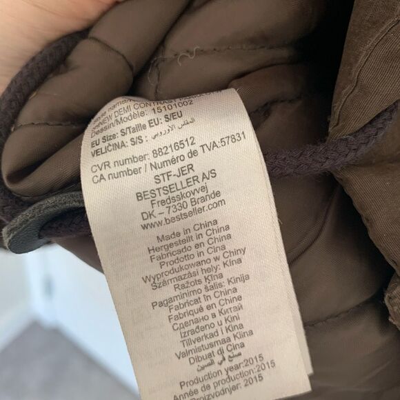 ONLY New Demi Contrast Mid Length Parka - Picture 6 of 7